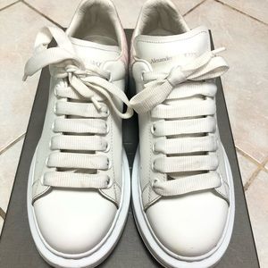 💯Auth Alexander McQueen Pink/ White Sneaker 38.5